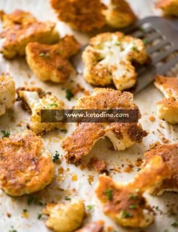 Crispy Parmesan Roasted Cauliflower Bites