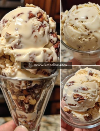 Butter Pecan Keto Ice Cream