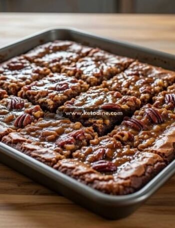 Keto Pecan Pie Brownie Bars