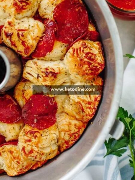 Pepperoni and Mozzarella Pull-Apart Bread
