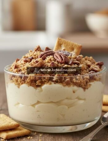Low-Carb Vanilla Pudding Parfait with Buttery Keto Crumble