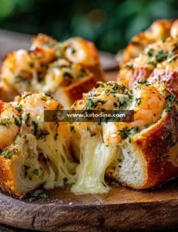 Keto Crabby Shrimp-Stuffed Garlic Bread Bombs