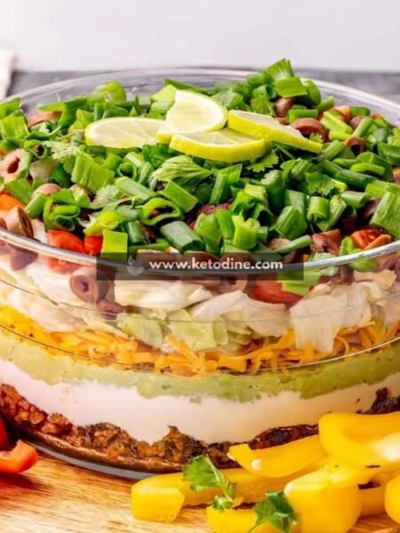 Easy Low-Carb Seven Layer Mexican Taco Salad