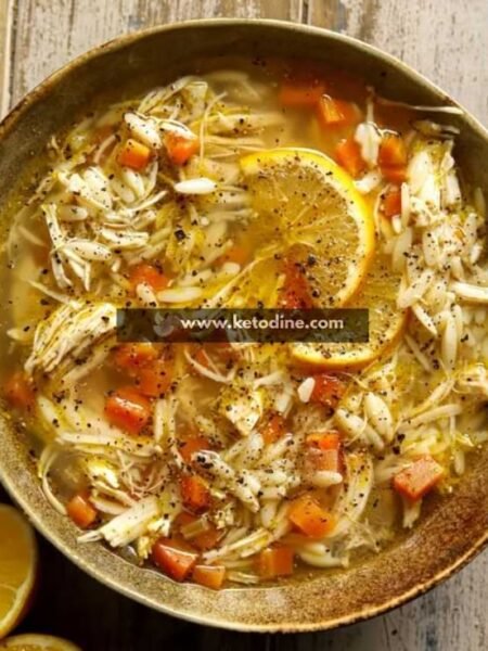 Crockpot Chicken Lemon Soup