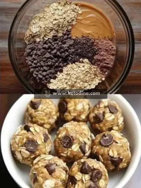 Healthy Chocolate Chip Oat Protein Energy Bites