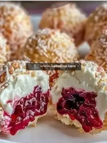 High-Protein White Chocolate Cherry Truffles