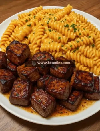 Creamy Cajun Pasta with Garlic Butter Steak Bites