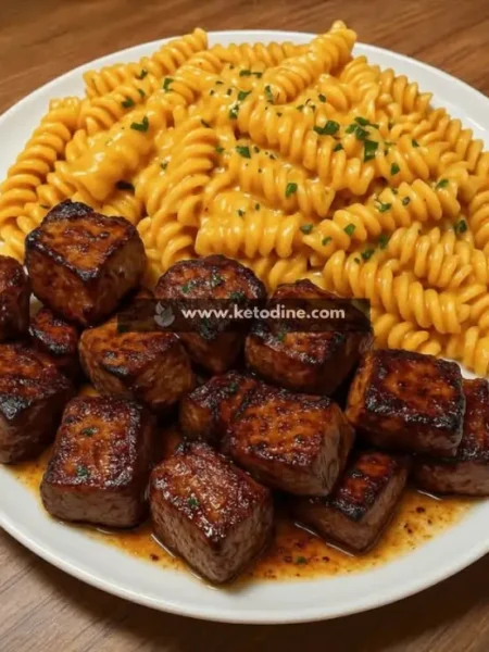 Creamy Cajun Pasta with Garlic Butter Steak Bites