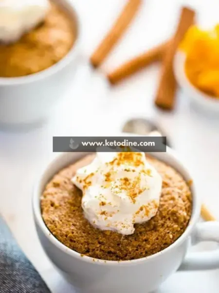 Keto Pumpkin Mug Cake