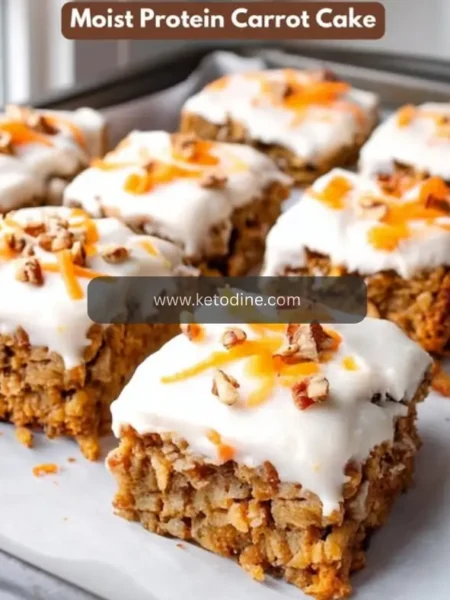 Moist Protein Carrot Cake