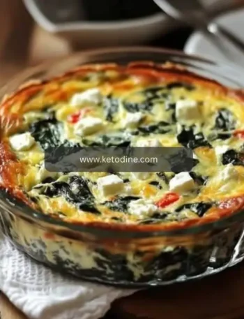Crustless Spinach and Feta Quiche for Brunch
