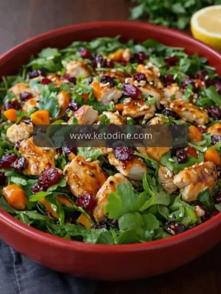 Asian Chicken Cranberry Salad