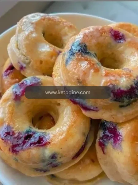 Keto Blueberry Donuts