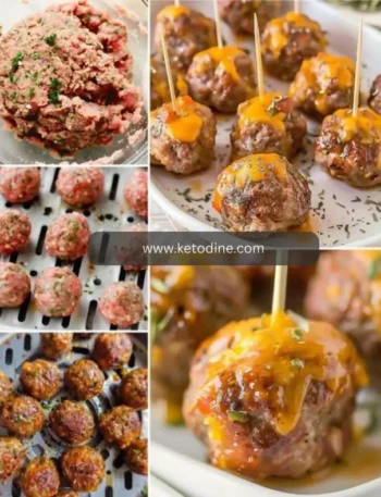 Keto Air Fryer Italian Meatballs