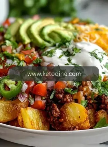 Loaded Potato Taco Bowl