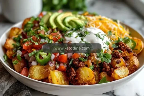 Loaded Potato Taco Bowl