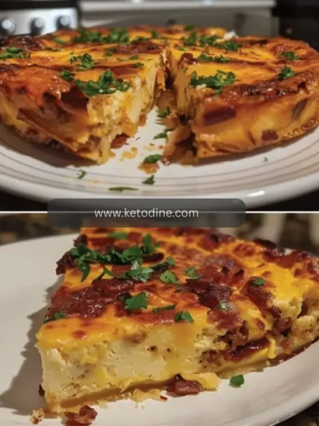 Keto Crustless Quiche Lorraine