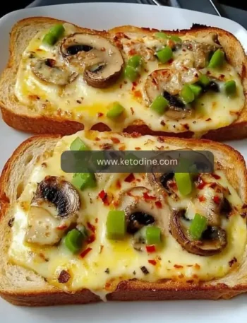 Cheesy Mushroom Toast Melts