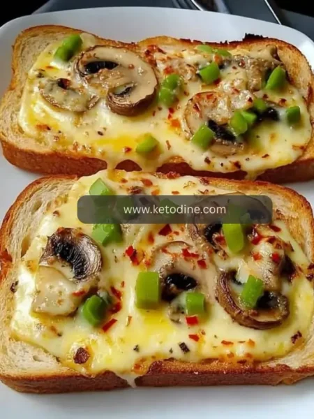 Cheesy Mushroom Toast Melts