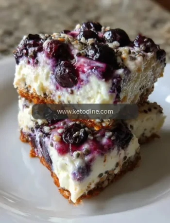 Blueberry Cottage Cheese Bars