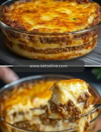 Cheesy Loaded Meatloaf Casserole