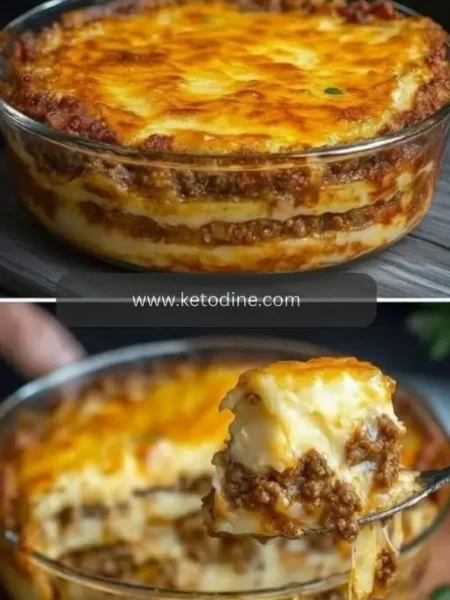 Cheesy Loaded Meatloaf Casserole