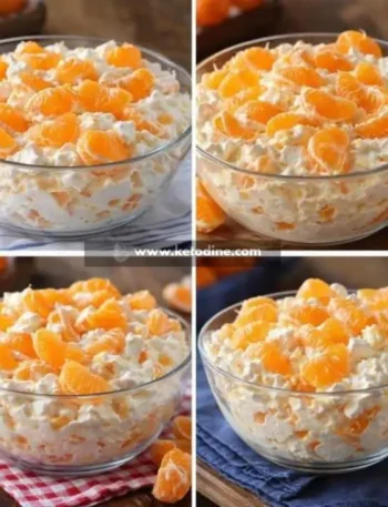 Mandarin Orange Cream Bowl