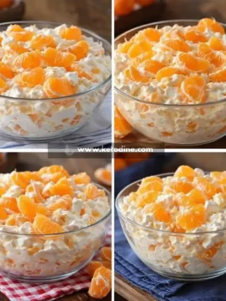Mandarin Orange Cream Bowl