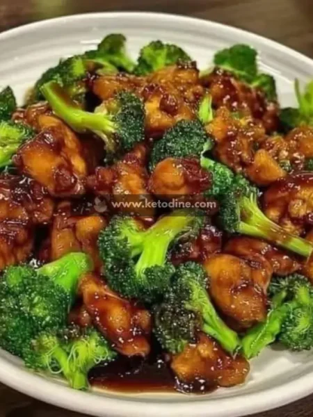 Bourbon Chicken with Broccoli