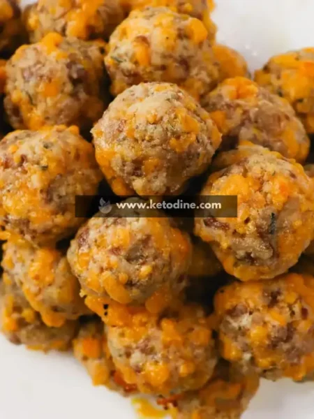 Cheesy Keto Sausage Balls