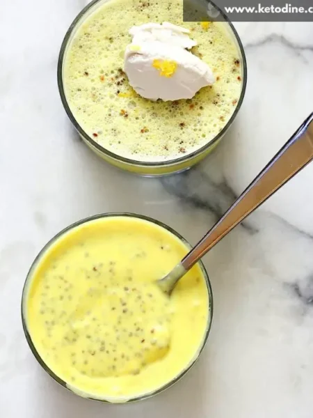 Creamy Lemon Curd Chia pudding