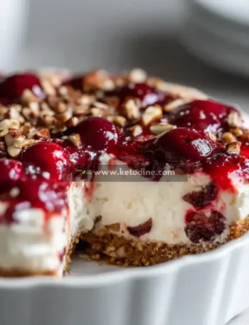 Keto Cherry Cheesecake Lush