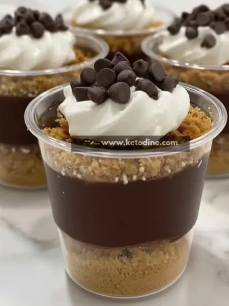 Keto Campfire S’mores Dirt Cups
