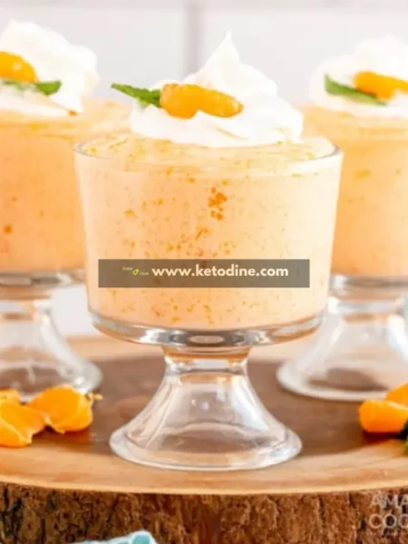 Easy Low-Carb Orange Creamsicle Mousse