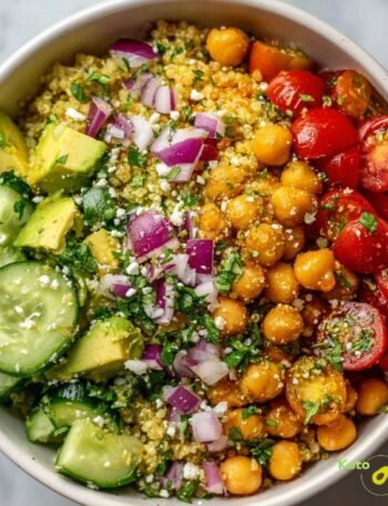 Chickpea, Avocado, and Quinoa Summer Bowl