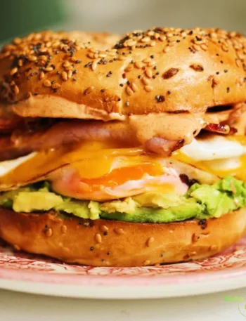 High Protein Breakfast Bagels