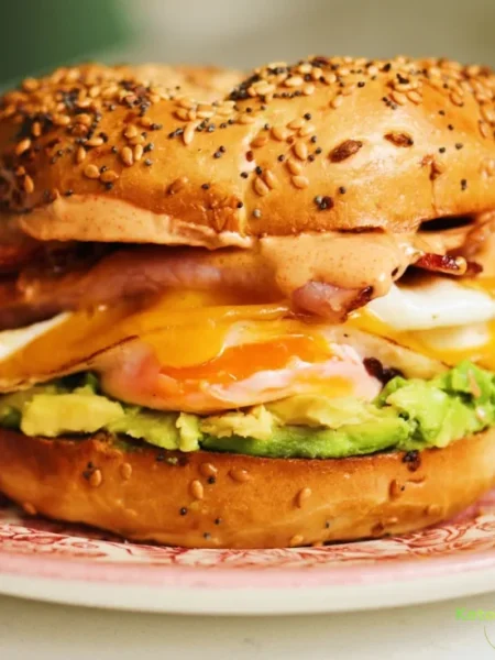 High Protein Breakfast Bagels
