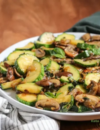 Keto Sautéed Zucchini & Mushrooms