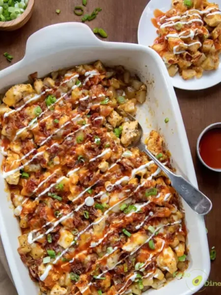 Cheesy Buffalo Chicken & Crispy Potatoes