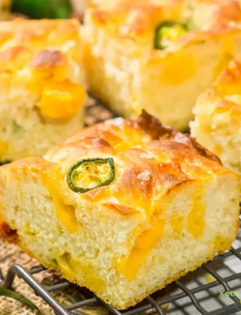 Jalapeño Cheddar Focaccia Bread