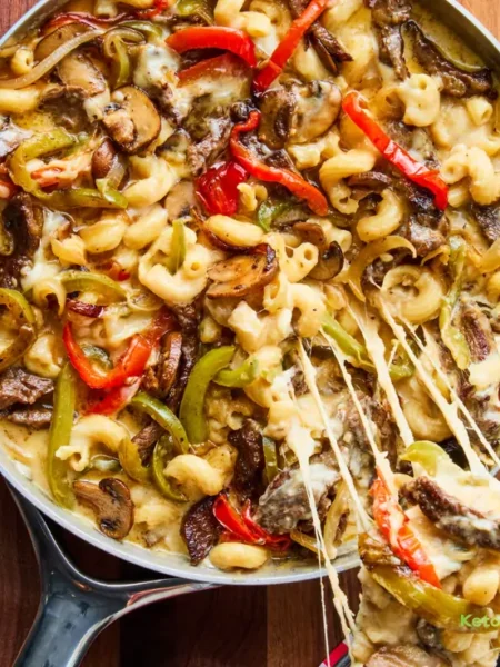 Philly Cheesesteak Pasta