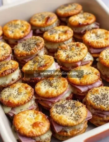 Keto Ritz Cracker Party Sandwiches