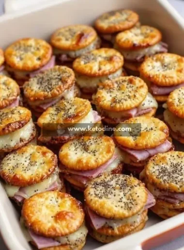 Keto Ritz Cracker Party Sandwiches