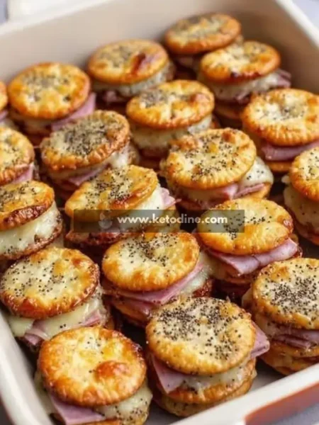 Keto Ritz Cracker Party Sandwiches