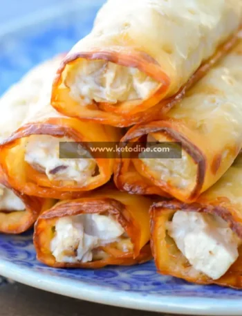 Keto Green Chile Chicken Taquitos