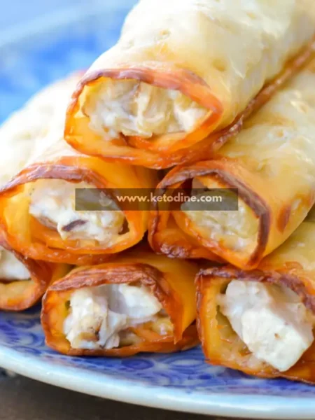 Keto Green Chile Chicken Taquitos