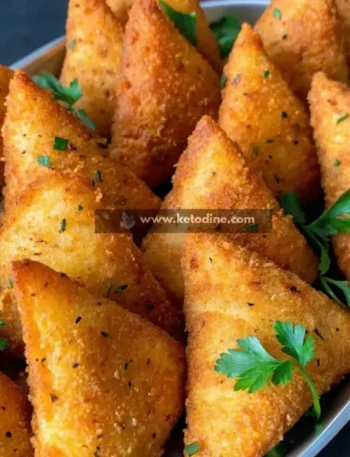 Easy High-Protein Keto Chicken Samosas
