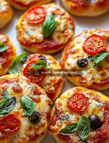 Low-Carb Mini Margherita Pizzas