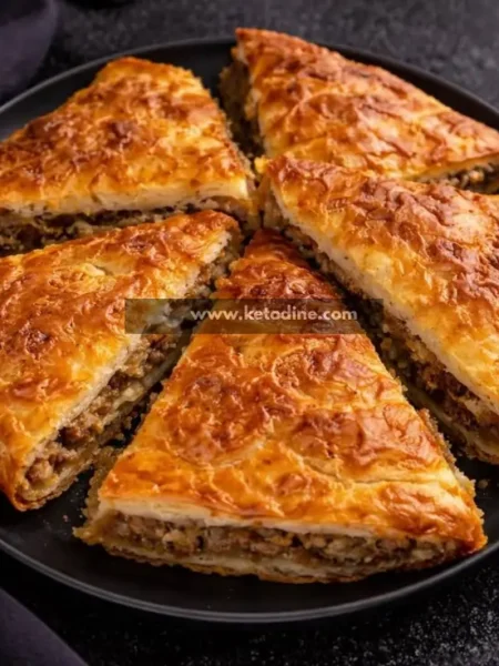 Low Carb Meat Pie (Burek Style)