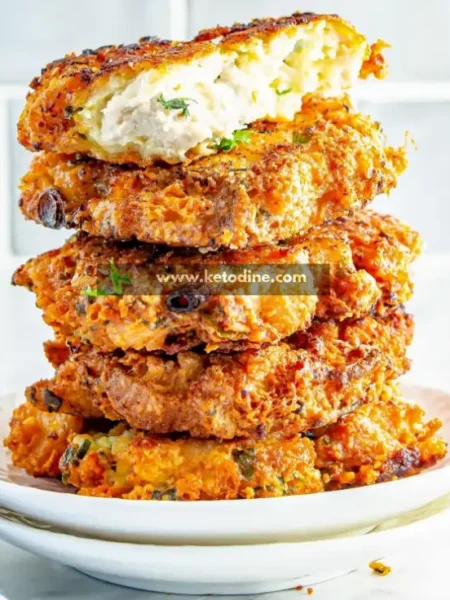 Cheesy Chicken Fritters